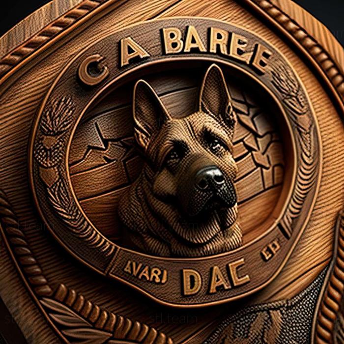 3D model The Case of the K 9 Caper Police Dog Gardie (STL)